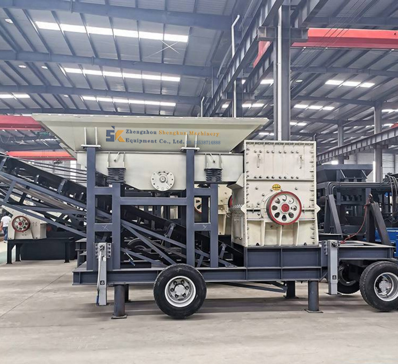 Box-type mobile crushing station