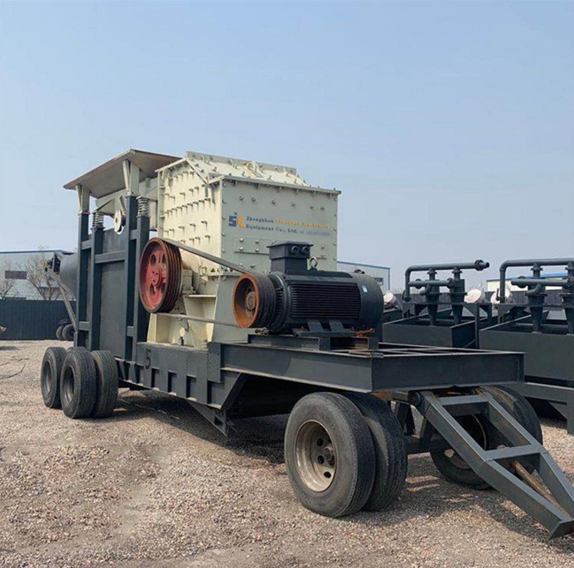 Box-type mobile crushing station